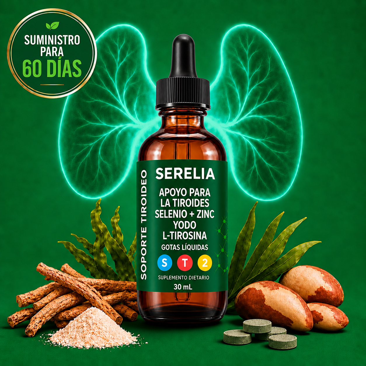 SERELIA ® — Gotas para el Apoyo de Tiroides