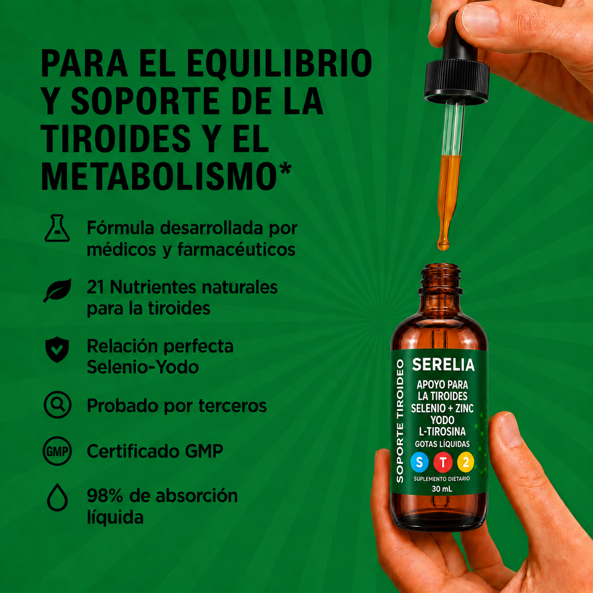 SERELIA ® — Gotas para el Apoyo de Tiroides