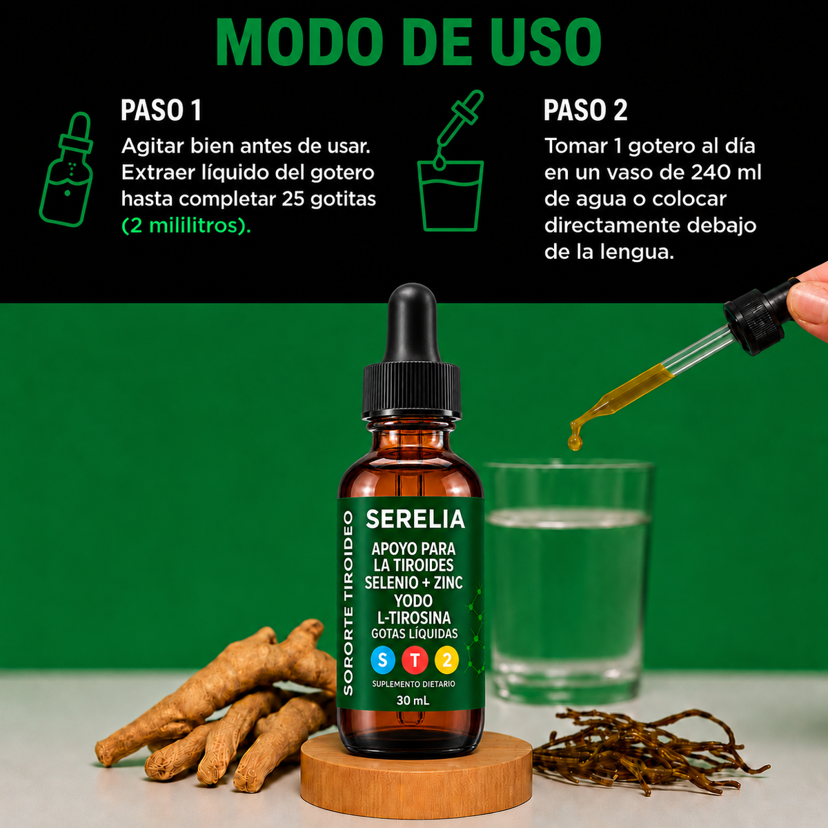 SERELIA ® — Gotas para el Apoyo de Tiroides