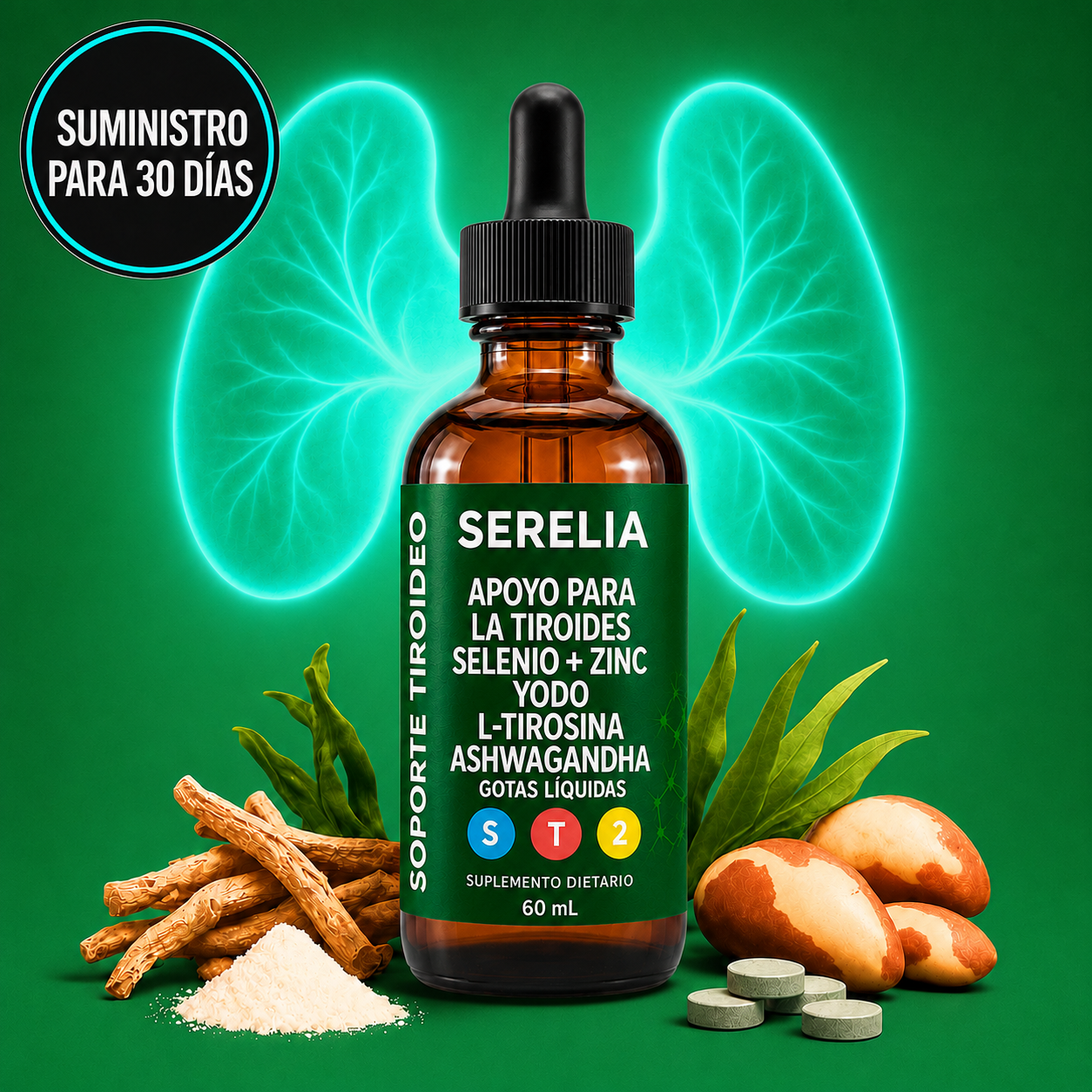 SERELIA ® — Gotas para el Apoyo de Tiroides