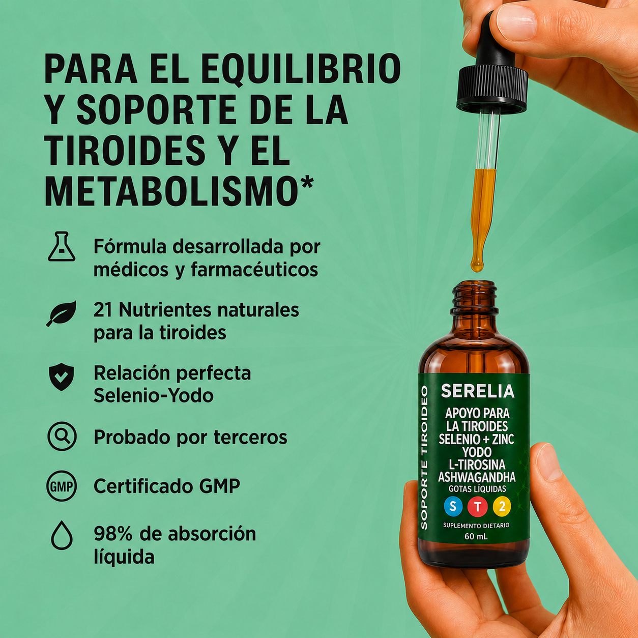 SERELIA ® — Gotas para el Apoyo de Tiroides