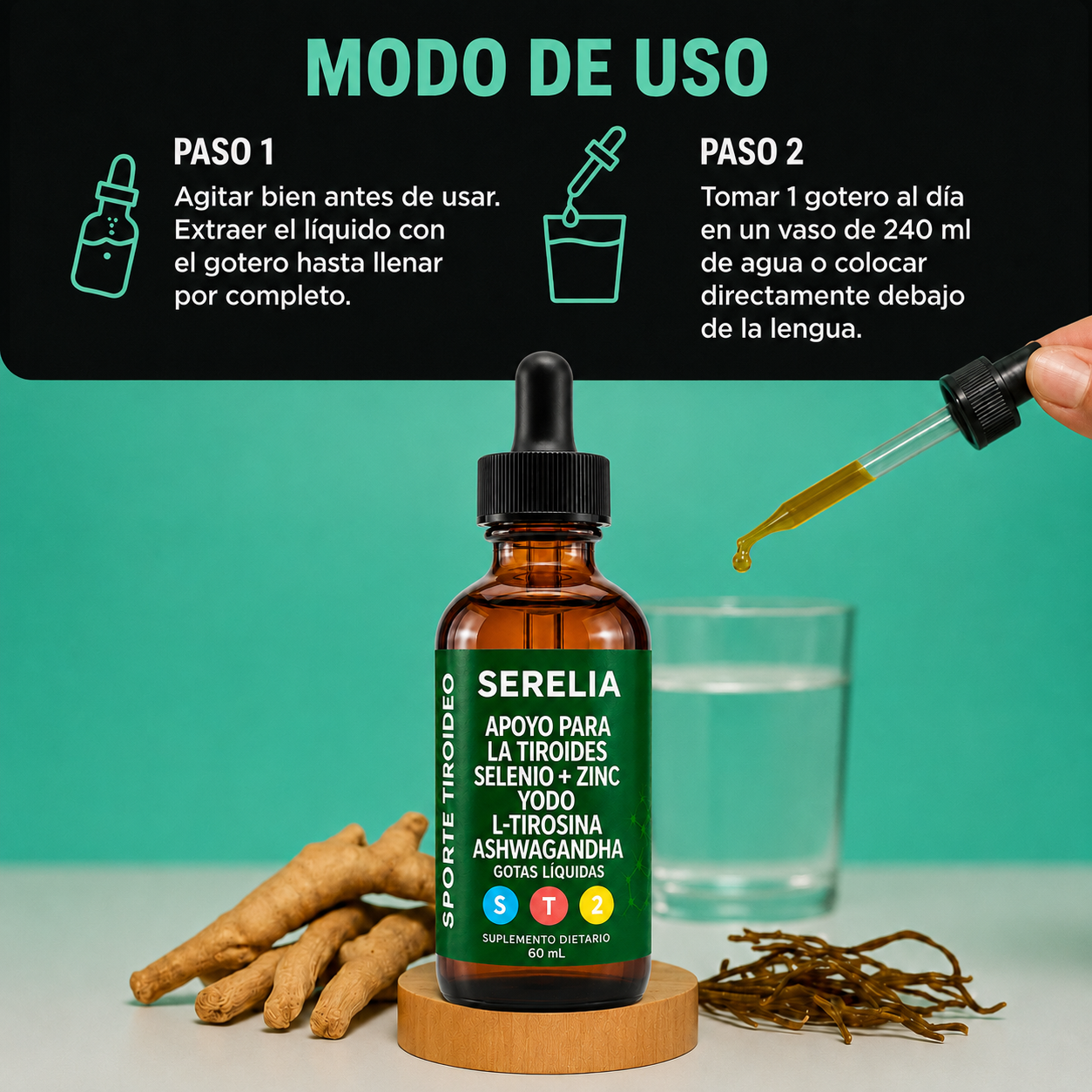 SERELIA ® — Gotas para el Apoyo de Tiroides
